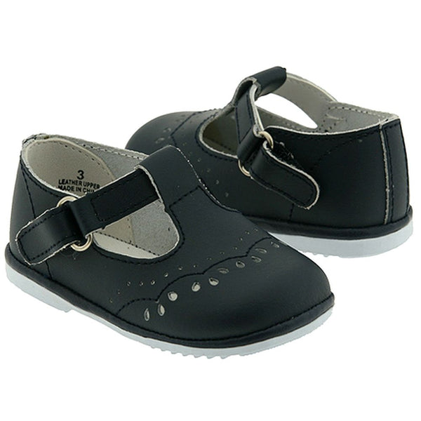 Baby Toddler Girls Navy Eyelet Design Mary Jane Trendy Shoes Size 1-7 - SophiasStyle.com
